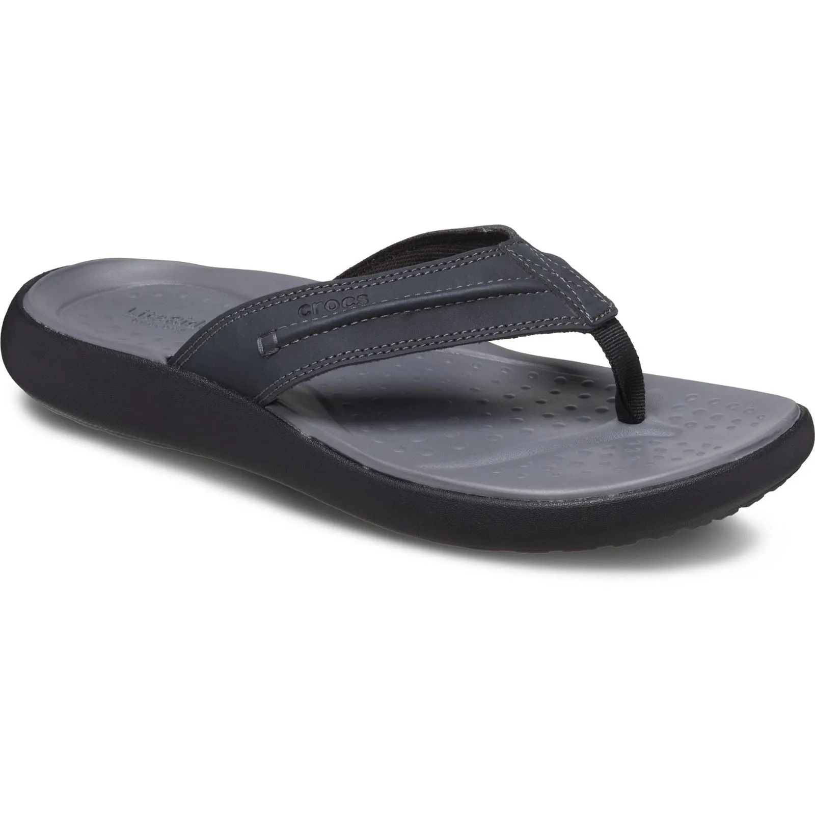 Crocs Yukon Vista II Polyurethane Men's Black Flip Flops