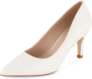 CUSHIONAIRE Women's Halsey Dress Pump with  Comfort, Wide Widths Available