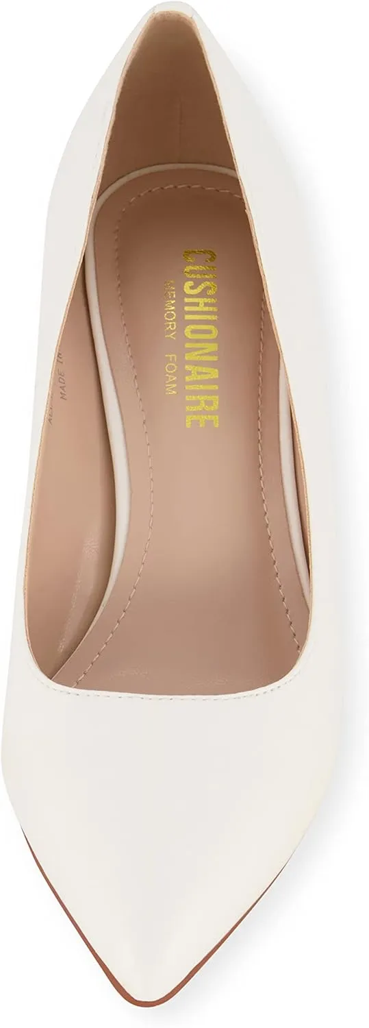 CUSHIONAIRE Women's Halsey Dress Pump with  Comfort, Wide Widths Available
