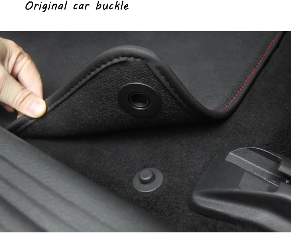Custom Car Floor Mats for Lamborghini Aventador Miura Homage 2016 Anti-Slip Car Mats Waterproof Carpets Protection Floor Liners Foot Pads, red Border