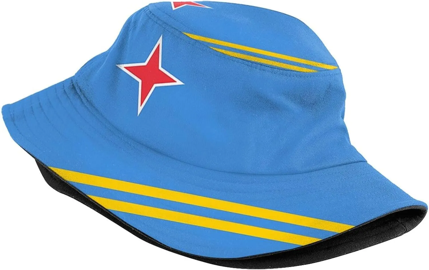 Cute Flag Bucket Hats Reversible Fisherman Cap Packable Sun Hat for Women Men