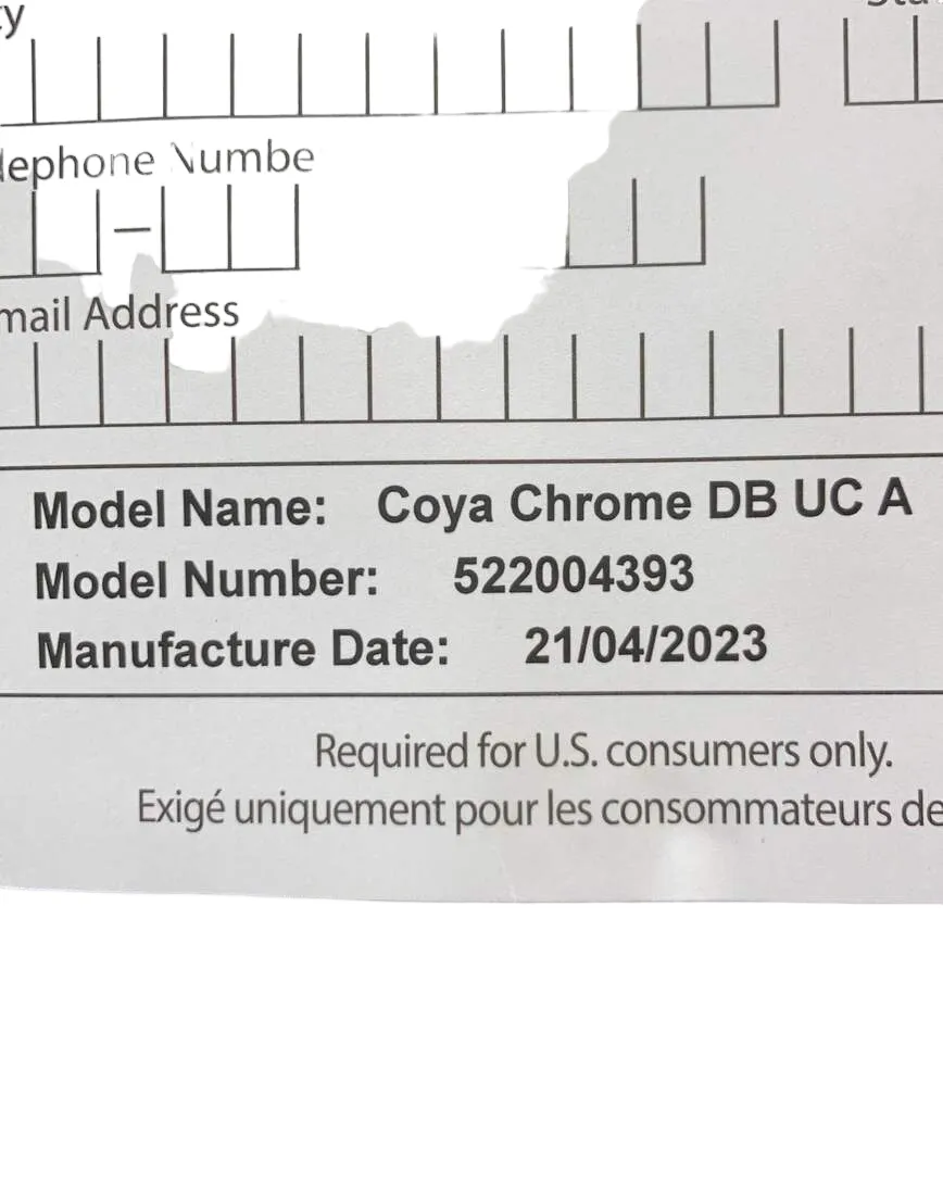 Cybex Coya Stroller, 2023, Chrome, Sepia Black