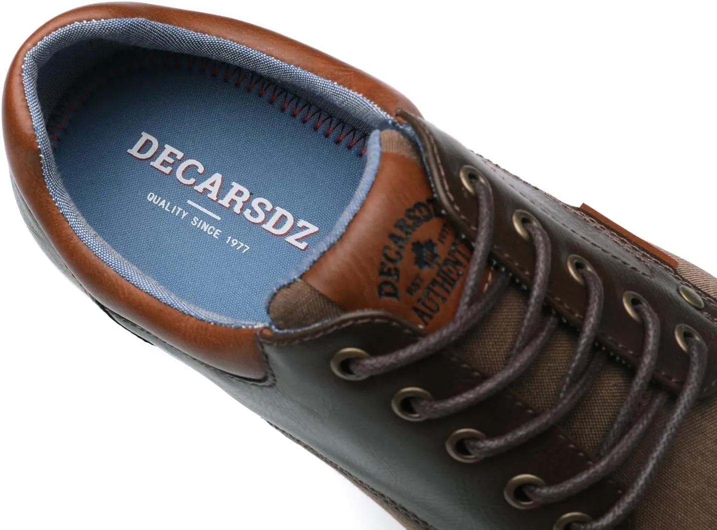 DECARSDZ Men's Fashion Dress Sneakers Comfortable Casual Skate Shoe Walking Oxford Shoes
