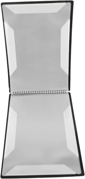 DECHOUS Sheet Piano Score Clip Clarinet Music Folders Trumpet Lyre A4 Documents Holder Band March Flip A4 Music Folder Portable Choir Binder Leather Folder Playbill Binder Black Pp