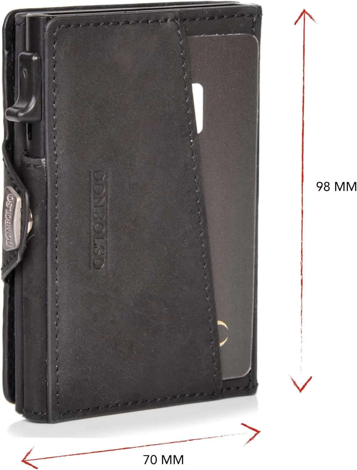 DONBOLSO Wallet Flip I Slim Wallet with Flip Case I Card Holder for Up to 10 Cards