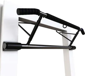 Door Frame Pull Up Bar Doorway Fits 70-92cm Width 12-21cm Depth Door Frame Fitness Chin-Up Bar Frame for Home Gym Exercise with Padded Handles Bar No Drilling No Screws No Assembly Foldable for Home