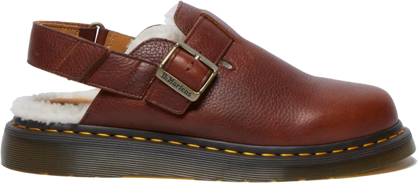 Dr. Martens Men's Jorge Ii Faux Fur Lined Leather Slingback Mules