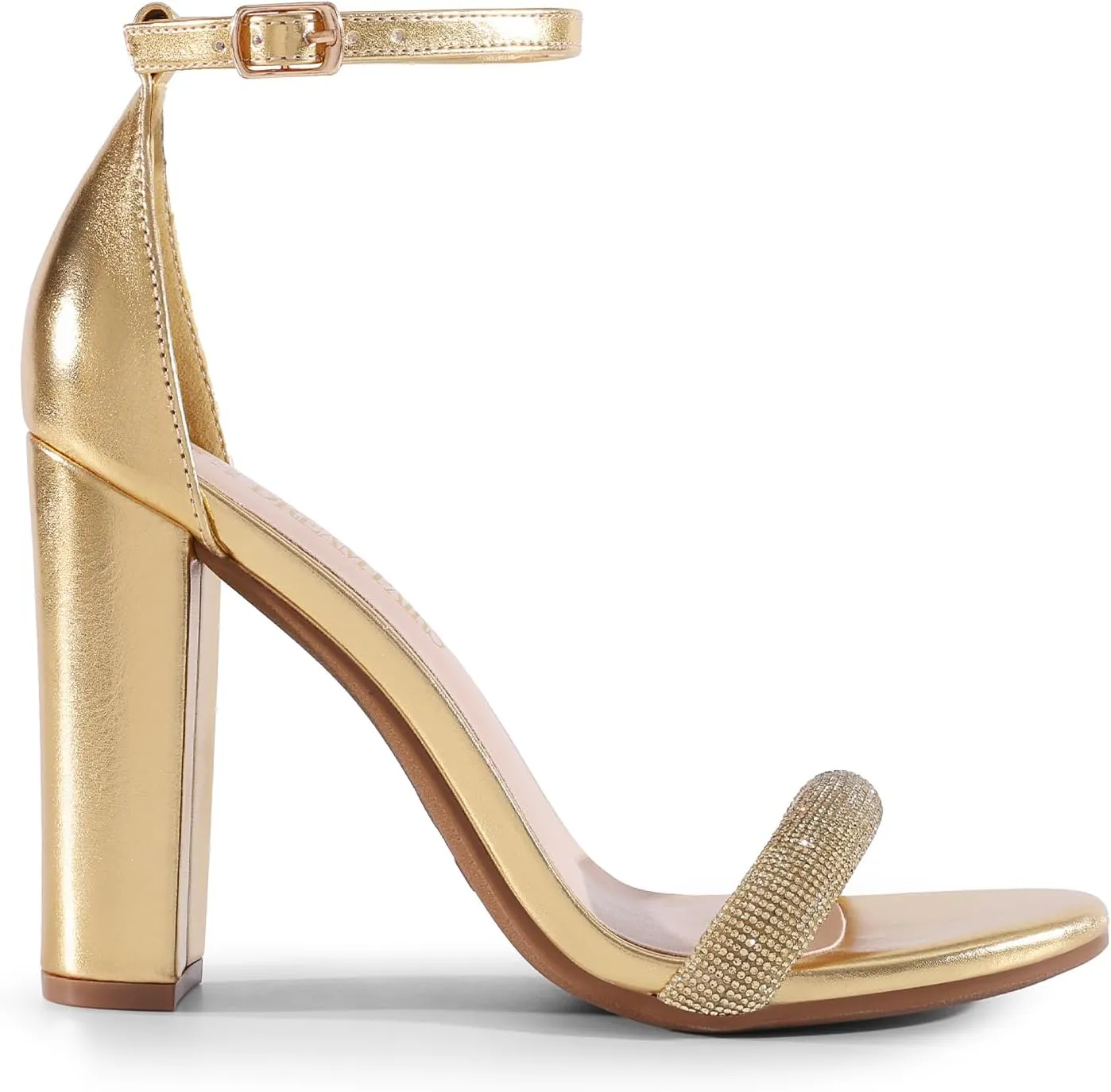 DREAM PAIRS Women's Hi-Chunk High Heel Pump Sandals