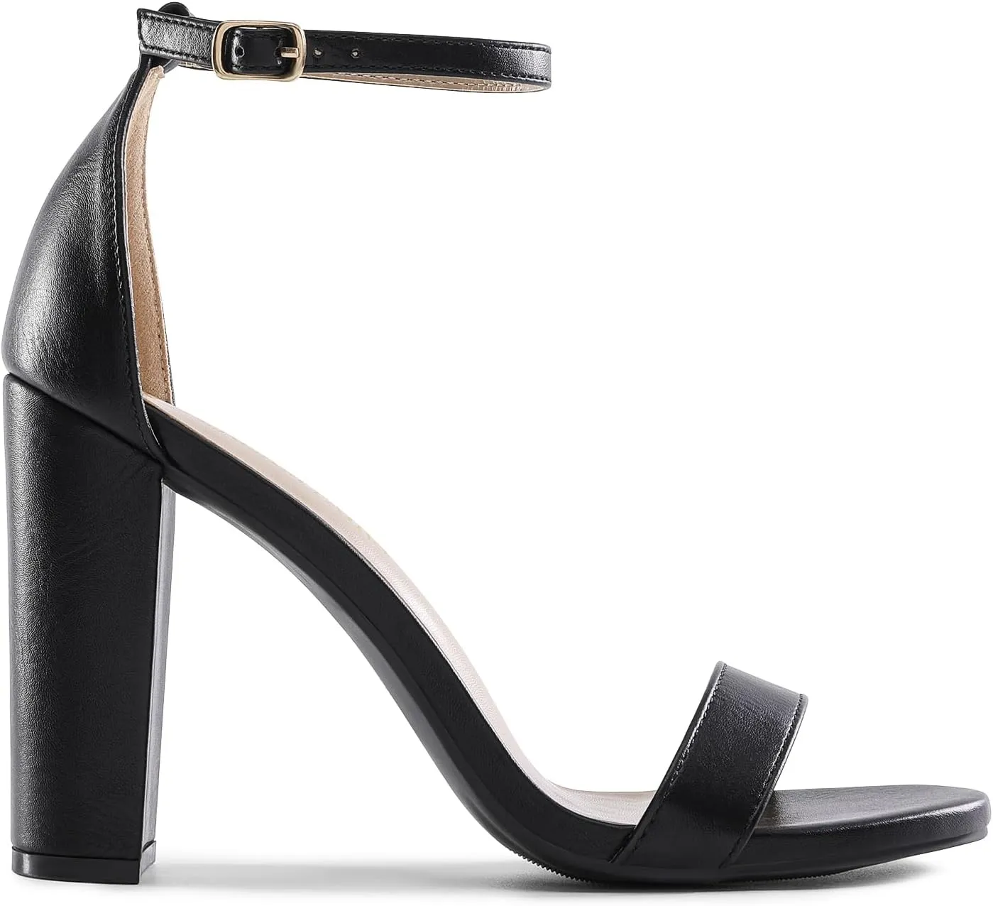 DREAM PAIRS Women's Hi-Chunk High Heel Pump Sandals