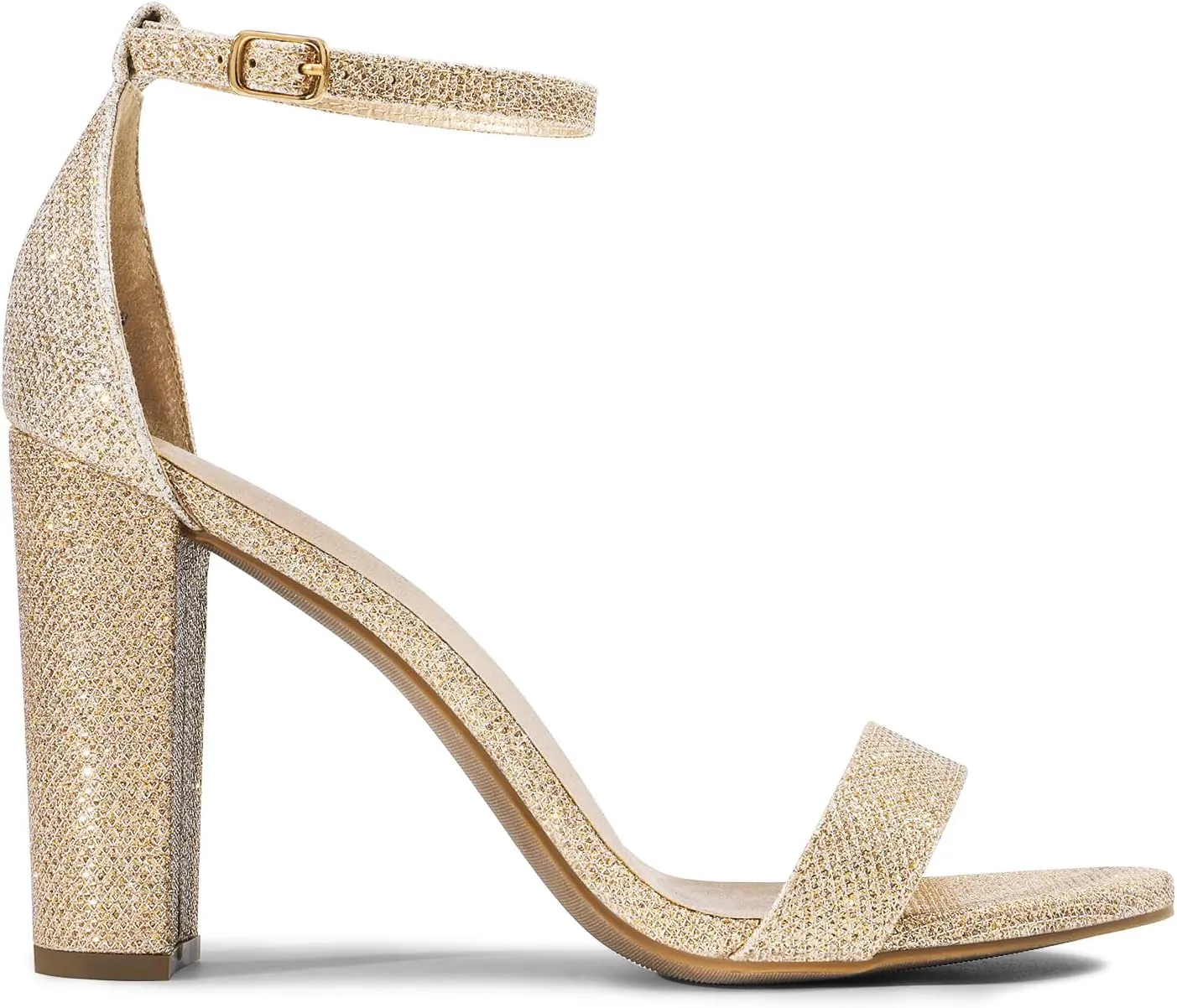 DREAM PAIRS Women's Hi-Chunk High Heel Pump Sandals