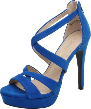 DREAM PAIRS Women's High Heel Platform Dress Pump Sandals