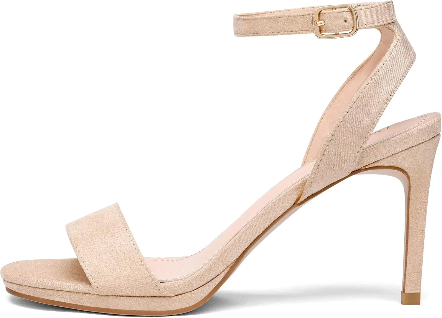 DREAM PAIRS Women's High Stiletto Open Toe Ankle Strap Heels Dress Pump Heel Sandals