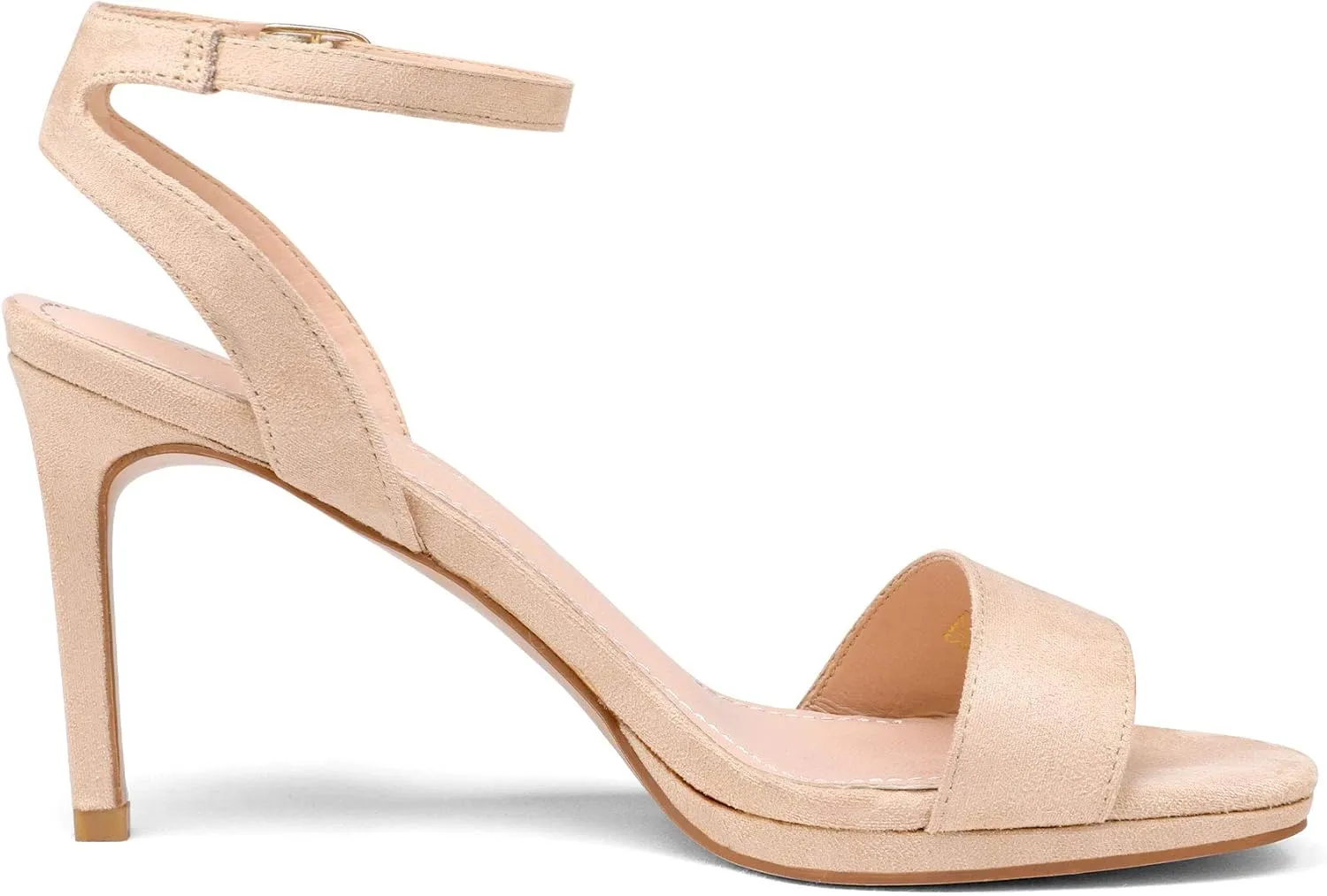 DREAM PAIRS Women's High Stiletto Open Toe Ankle Strap Heels Dress Pump Heel Sandals