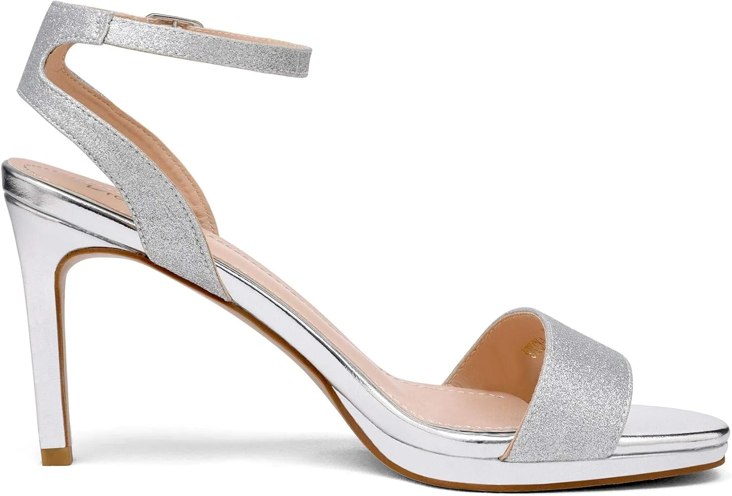DREAM PAIRS Women's High Stiletto Open Toe Ankle Strap Heels Dress Pump Heel Sandals