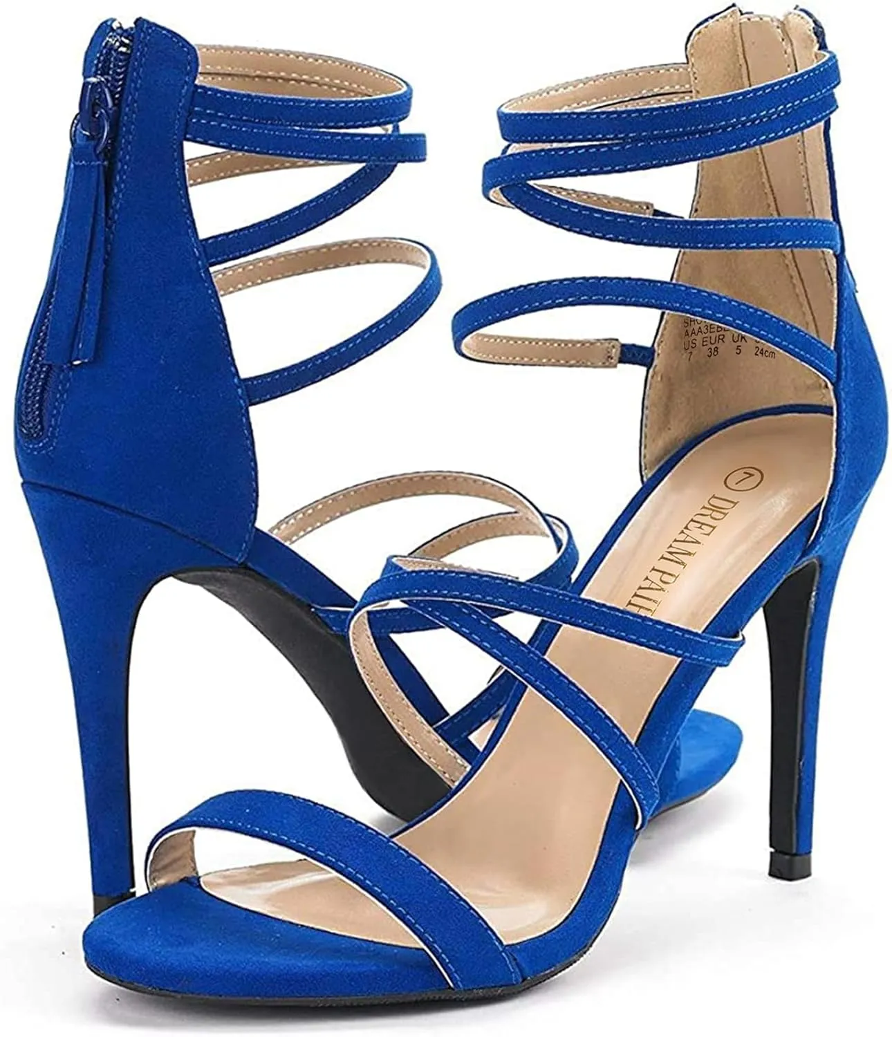DREAM PAIRS Women's Show High Heel Dress Pump Sandals