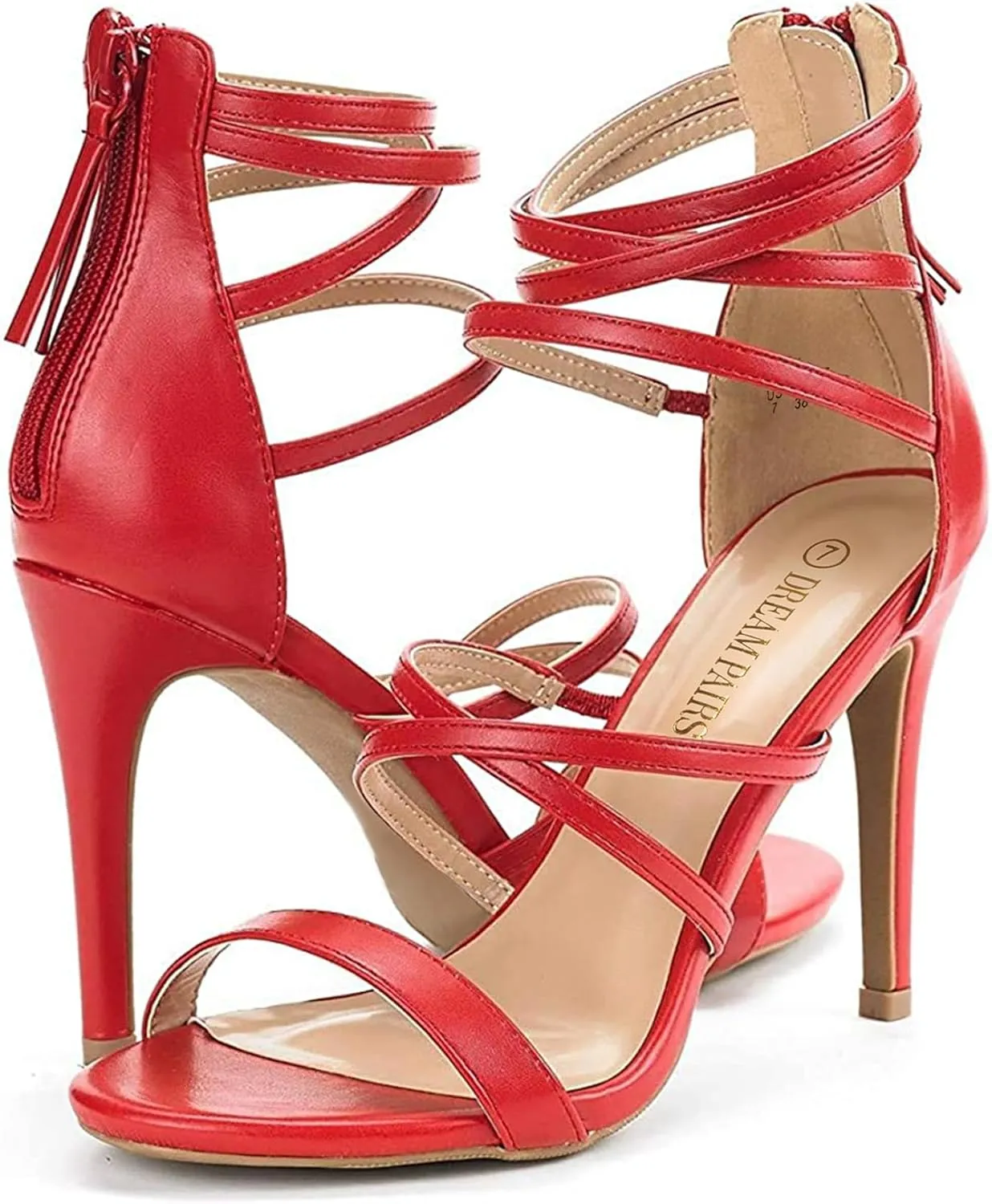 DREAM PAIRS Women's Show High Heel Dress Pump Sandals