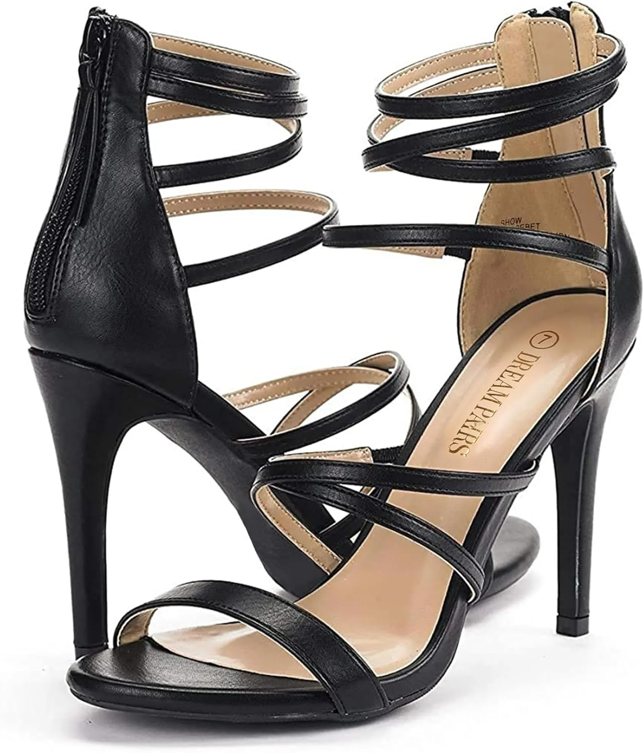 DREAM PAIRS Women's Show High Heel Dress Pump Sandals