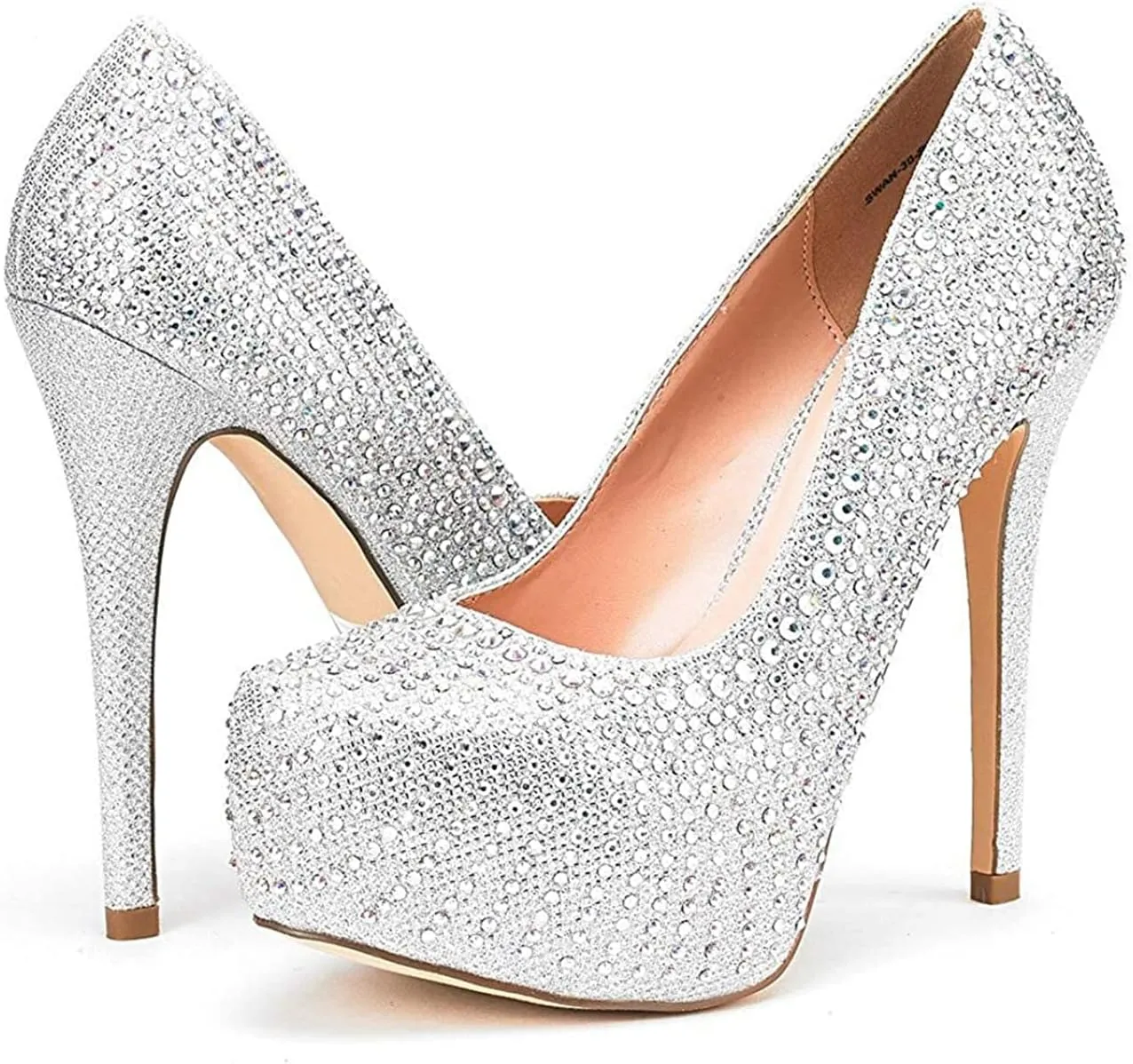 DREAM PAIRS Women's Swan-30 High Heel Platform Dress Pump Shoes