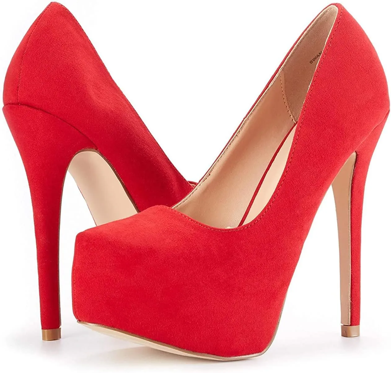 DREAM PAIRS Women's Swan-30 High Heel Platform Dress Pump Shoes