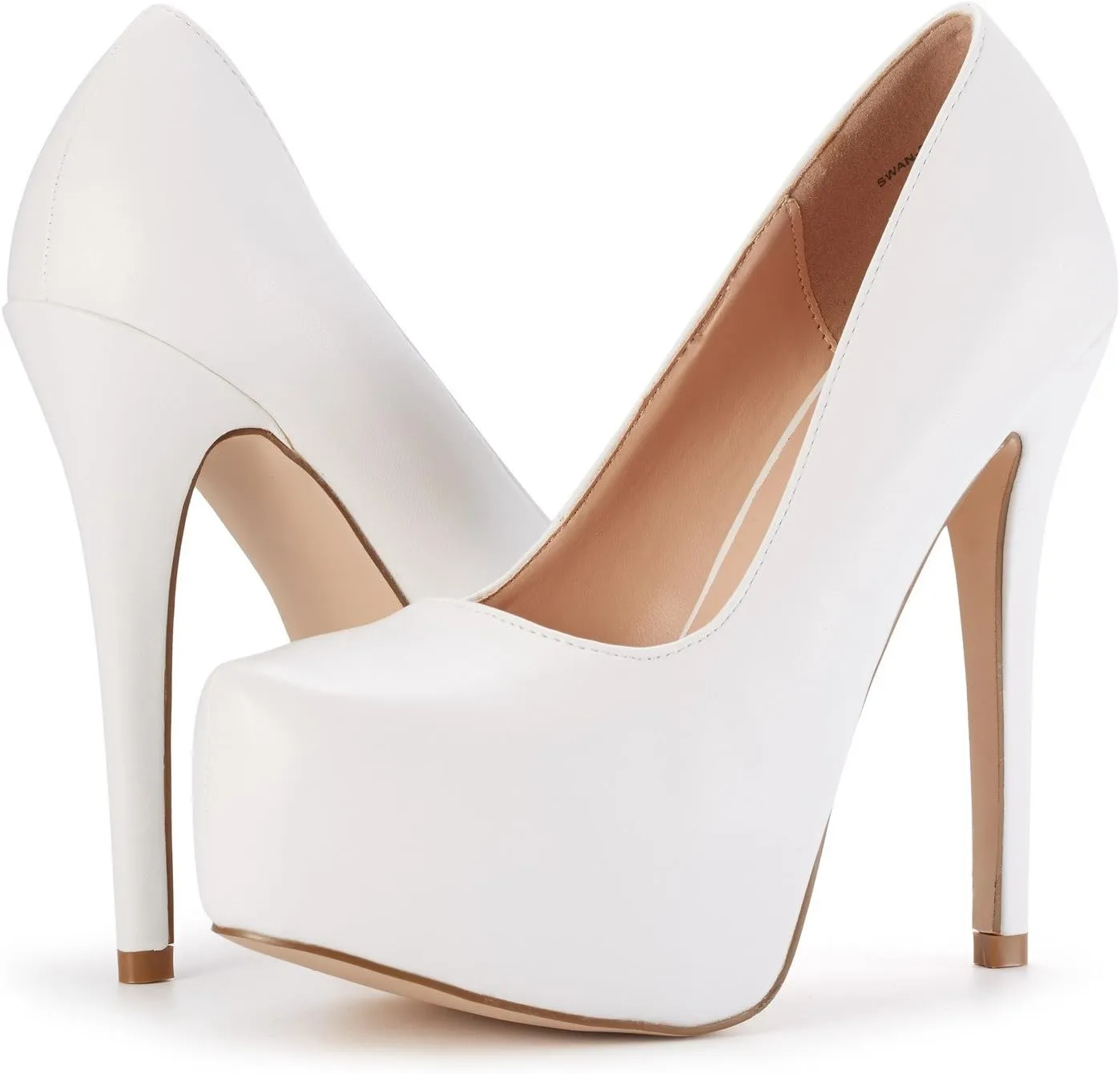 DREAM PAIRS Women's Swan-30 High Heel Platform Dress Pump Shoes
