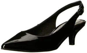 Easy Street Women's Faye Pump, Black Patent, 10 X-Wide