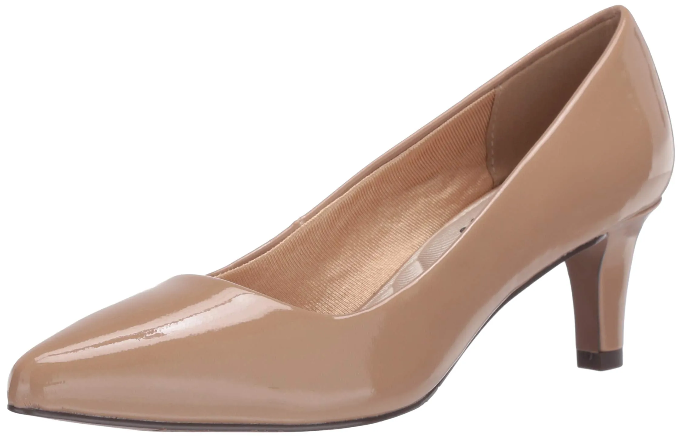 Easy Street Women's Pointe Pump, Nude Patent, 9