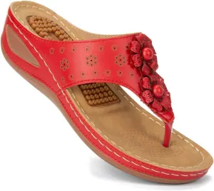 Ecetana Womens Sandals Platform Wedge: Comfortable Dressy Casual Summer Beach Shoes Slides Walking Flip Flops for Women