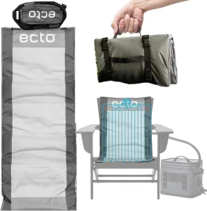 Ecto TOPR Cooling Cushion, Cools Down 45 Degrees up to 10 Hours, Battery Powered for Chair, Bleacher, Car Seat, Camping, Golf Cart, Standard Size (Excludes Battery)