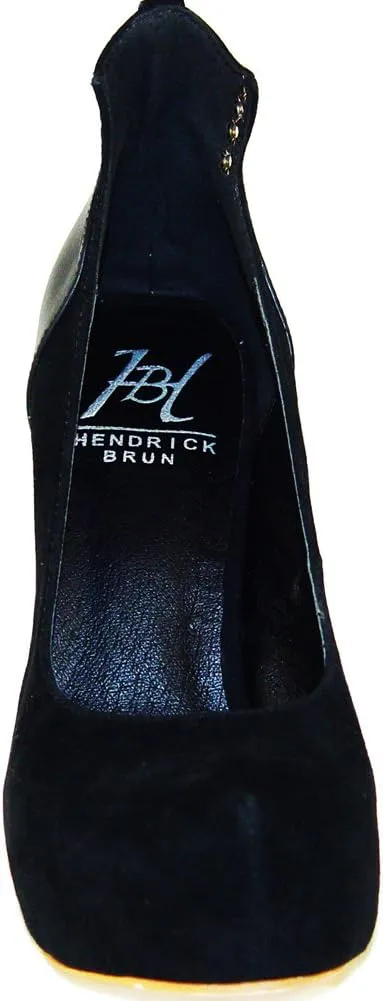Elisha Black Suede High Heel Pump