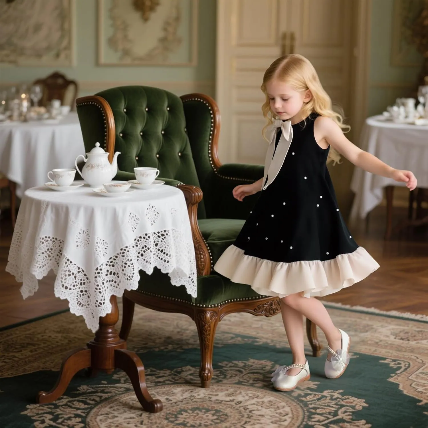 ESTINE Toddler Girl Mary Jane Dress Shoes-Girls School Uniform Oxford for Wedding Party