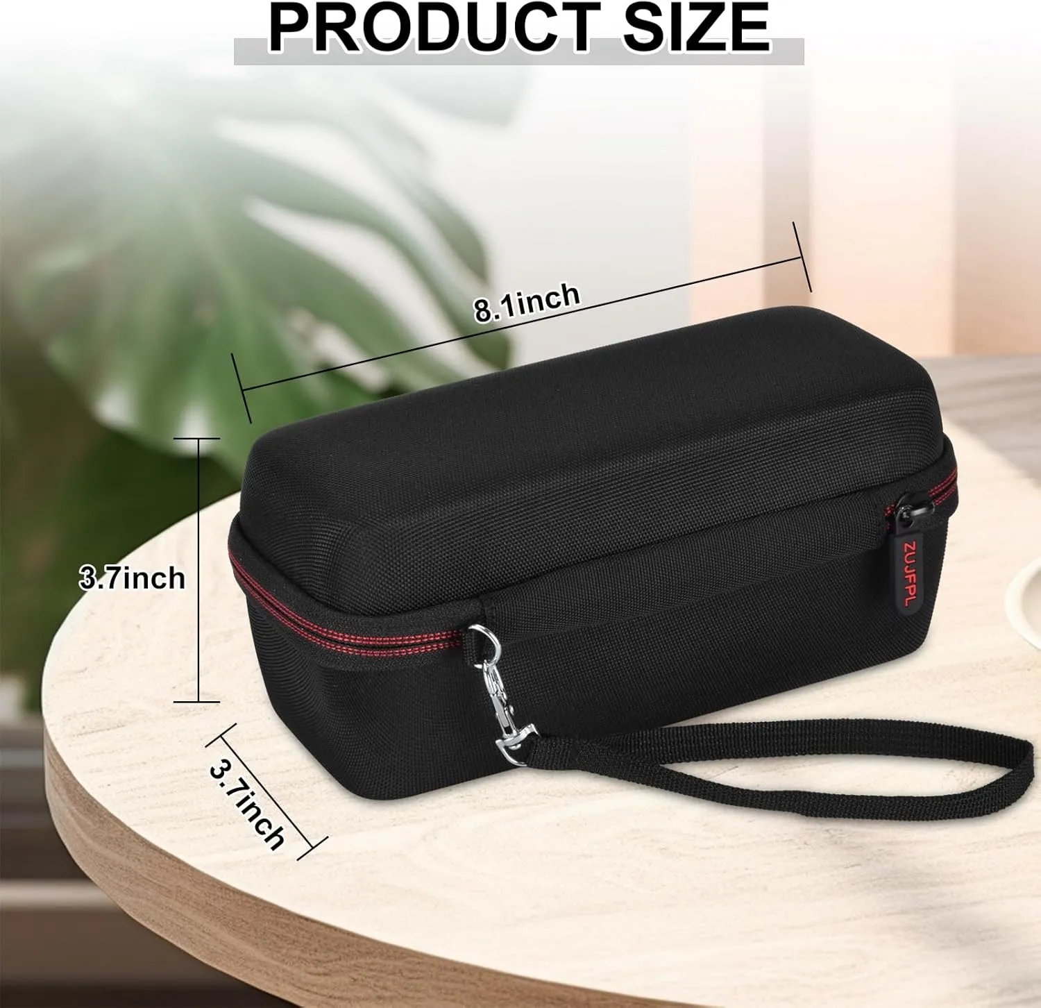 EVA Hard Case Compatible with JBL Flip 6 Waterproof Portable Bluetooth Speaker, Case fits JBL Flip 4 & 5 - Premium Travel Protective Carrying Storage Bag - Fits USB Cable and Charge (Red)