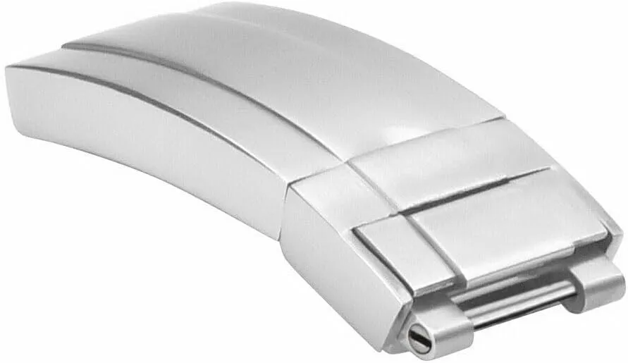 Ewatchparts Glide-Lock Buckle Clasp 316L Stainless Steel Safety Flip Compatible With Rolex Sea-Dweller Deepsea