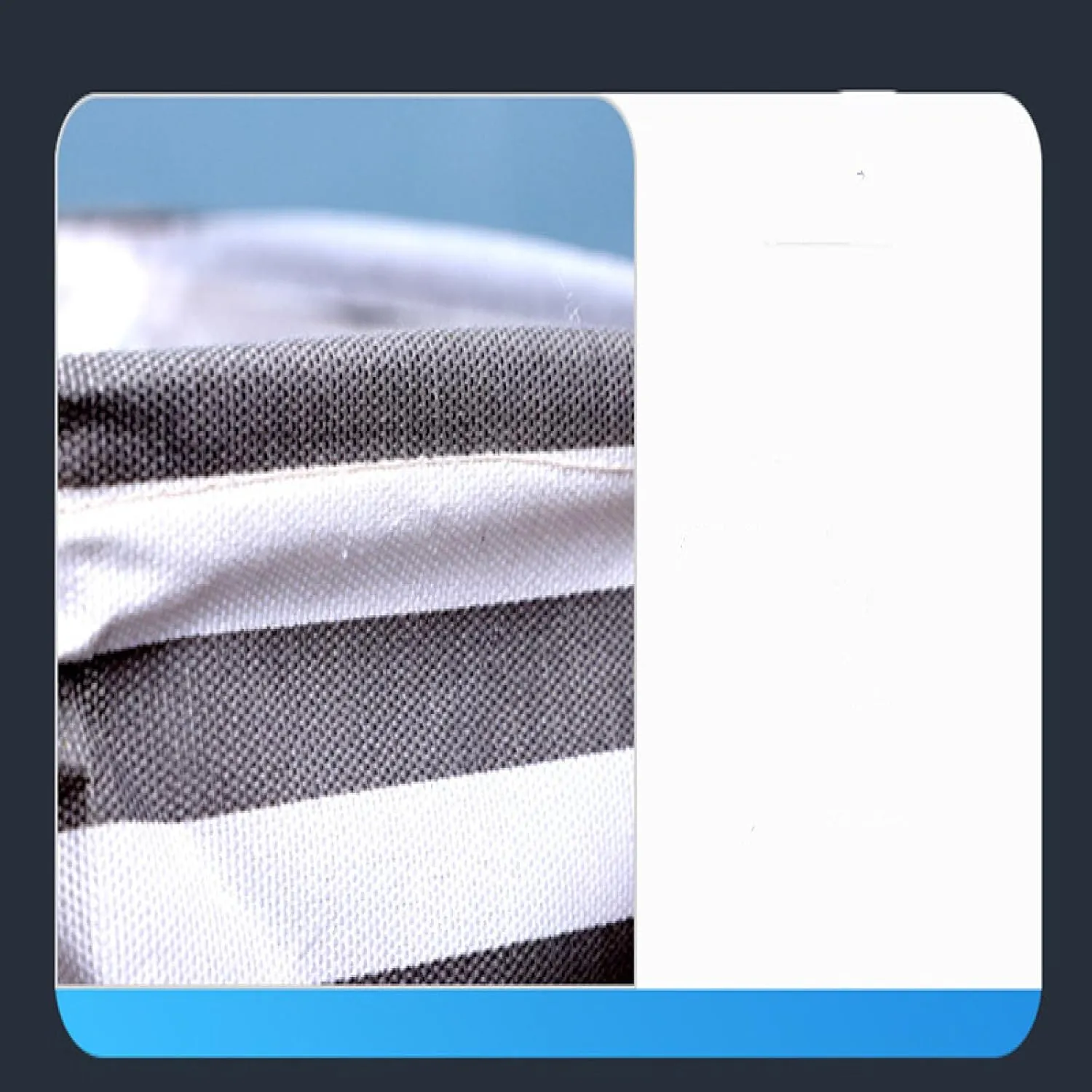 Fabric stripe storage bag, foldable and elongated handles, dirty clothes basket, laundry canvas storage bag
