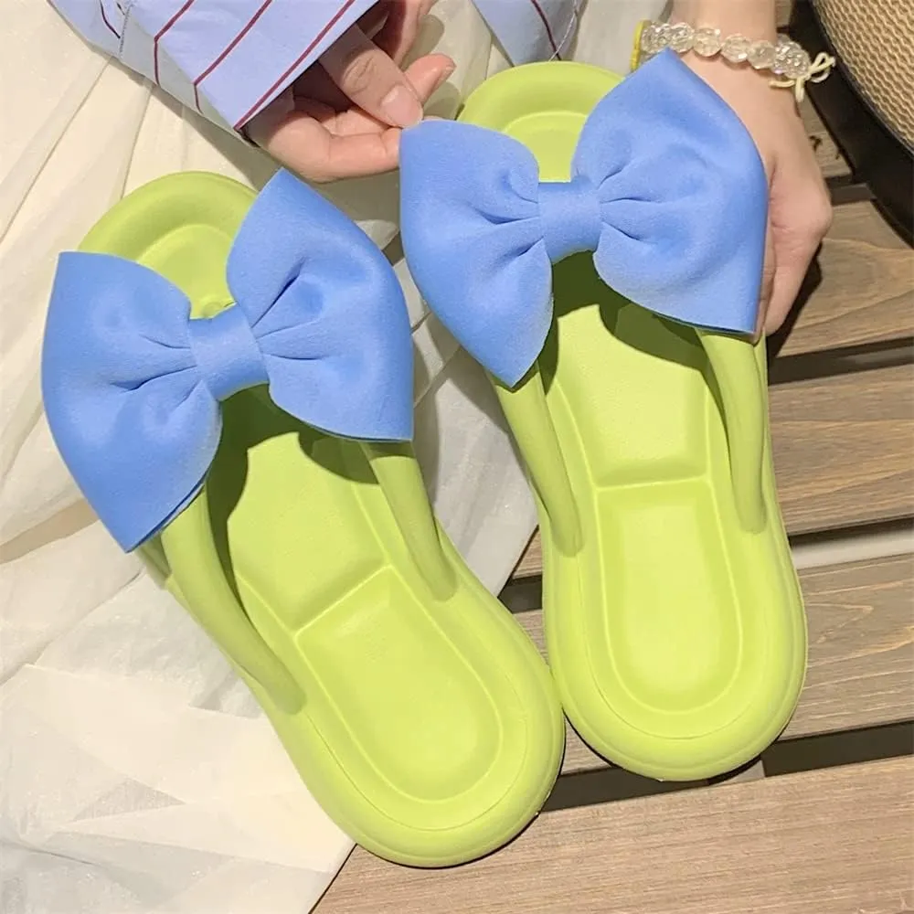 Fairy Bow Flip Flop Summer Beach Sandal Slippers for Womens Girls Women's Flip Flop Sandal Aesthetics Slippers