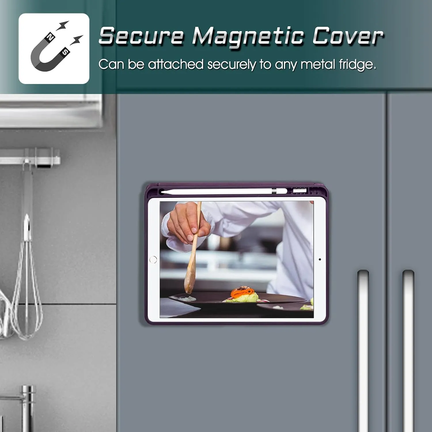 Fintie Magnetic Stand Case for iPad Air 10.5" (3rd Generation) 2019 / iPad Pro 10.5" 2017, Multi-Angle Viewing Rugged Soft TPU Back Cover with Pencil Holder, Auto Wake/Sleep, Purple