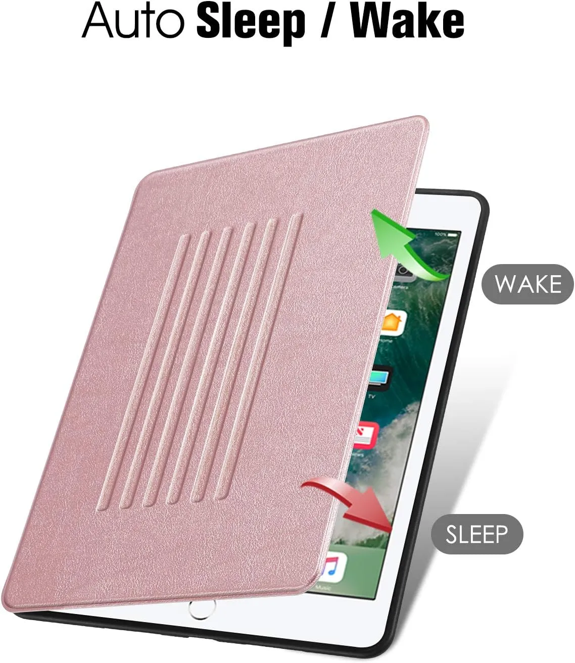 Fintie Magnetic Stand Case for iPad Air 10.5" (3rd Generation) 2019 / iPad Pro 10.5" 2017, Multi-Angle Viewing Rugged Soft TPU Back Cover with Pencil Holder, Auto Wake/Sleep, Rose Gold