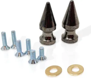 Firefighter Helmet Bourke Spikes - Fire Helmet Accessories for Flip Down Eye Shields - Firefighter Gifts for Men (Black)