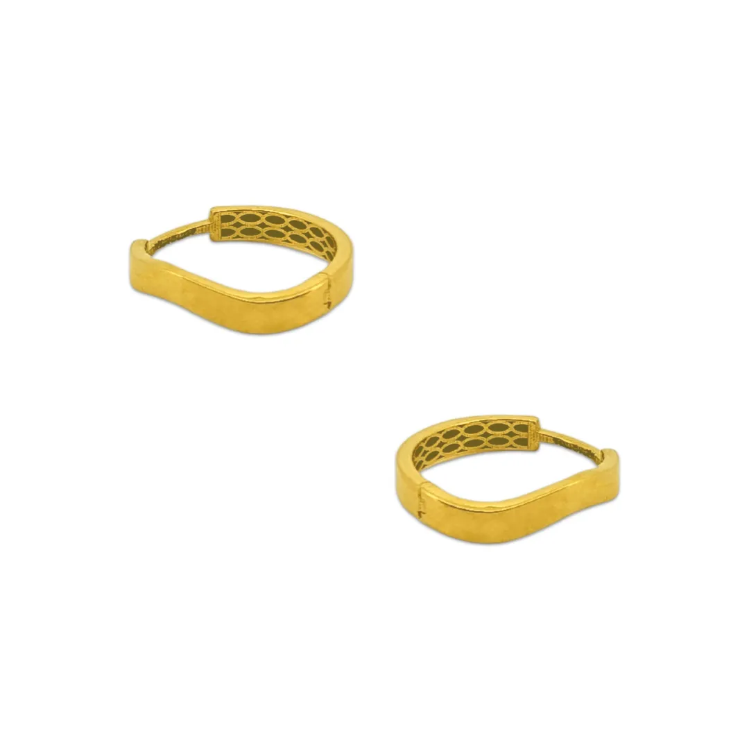 Flat Curvy Hoops