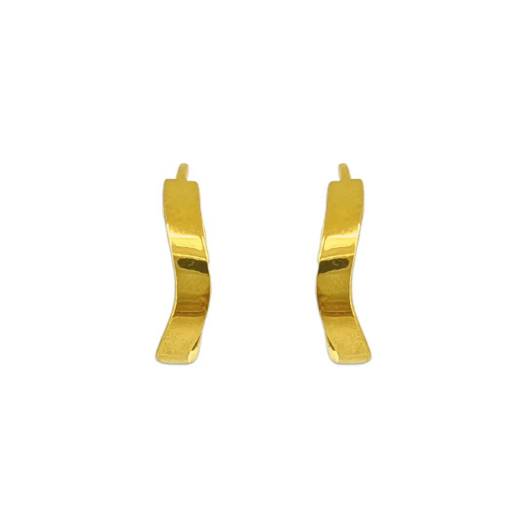 Flat Curvy Hoops