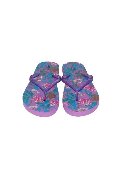 Flip flop tropical brillos correas