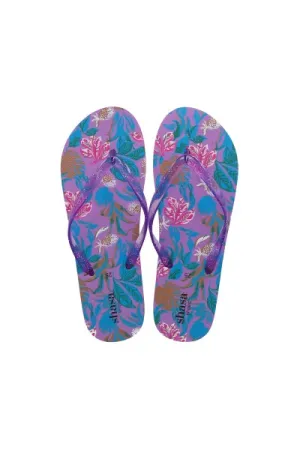 Flip flop tropical brillos correas
