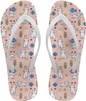 Flip Flops for Women EVA Sole Yoga Mat Comfortable Summer Beach Walking Thong Cushion Sandals Slip On Outdoor Indoor