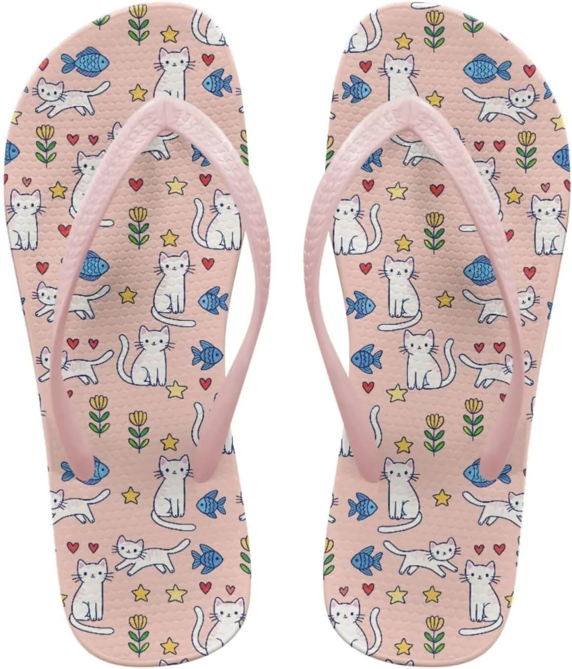 Flip Flops for Women EVA Sole Yoga Mat Comfortable Summer Beach Walking Thong Cushion Sandals Slip On Outdoor Indoor