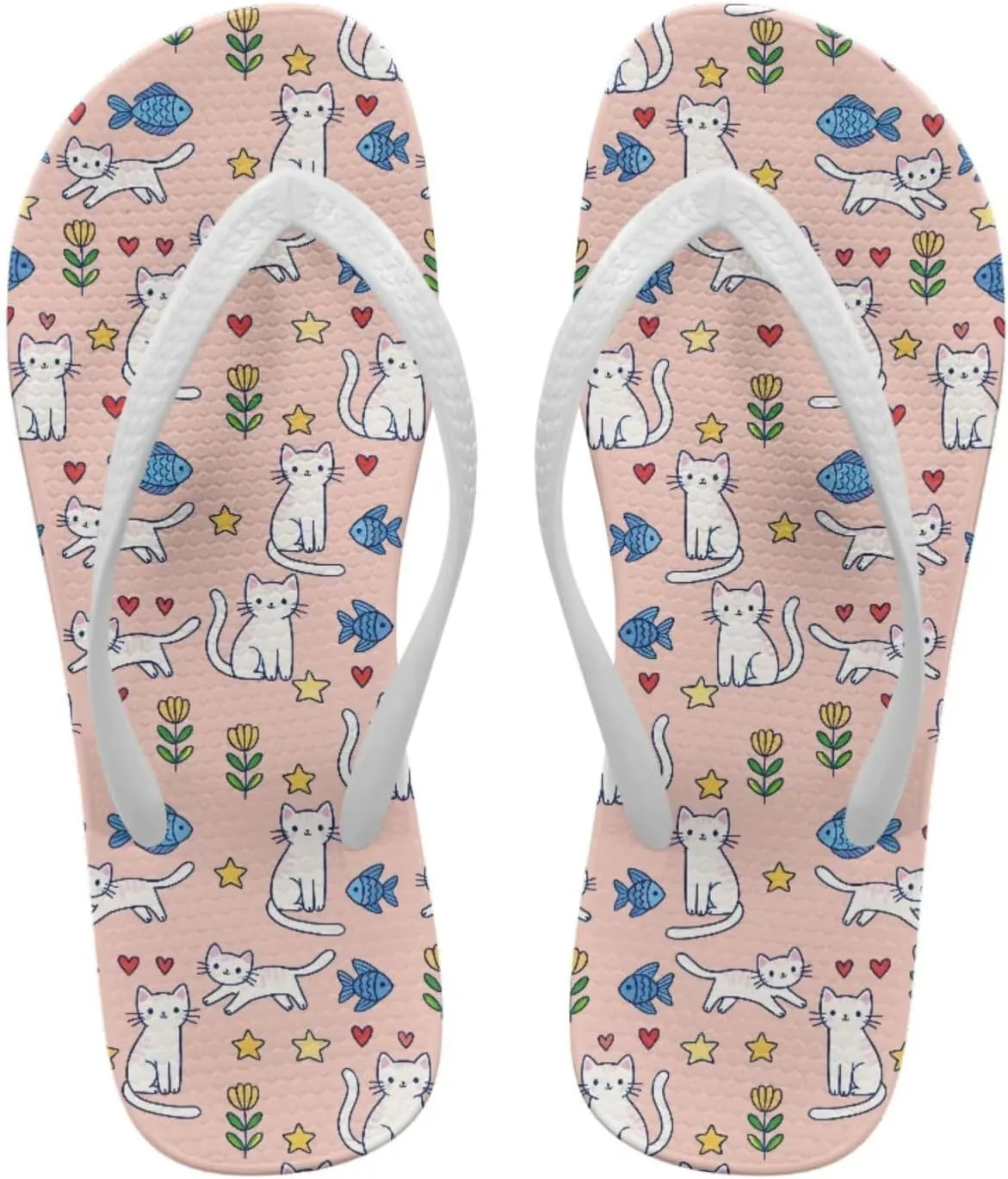 Flip Flops for Women EVA Sole Yoga Mat Comfortable Summer Beach Walking Thong Cushion Sandals Slip On Outdoor Indoor