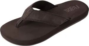 Flojos Cole Genuine Leather Perforated Strap Mens Sandal