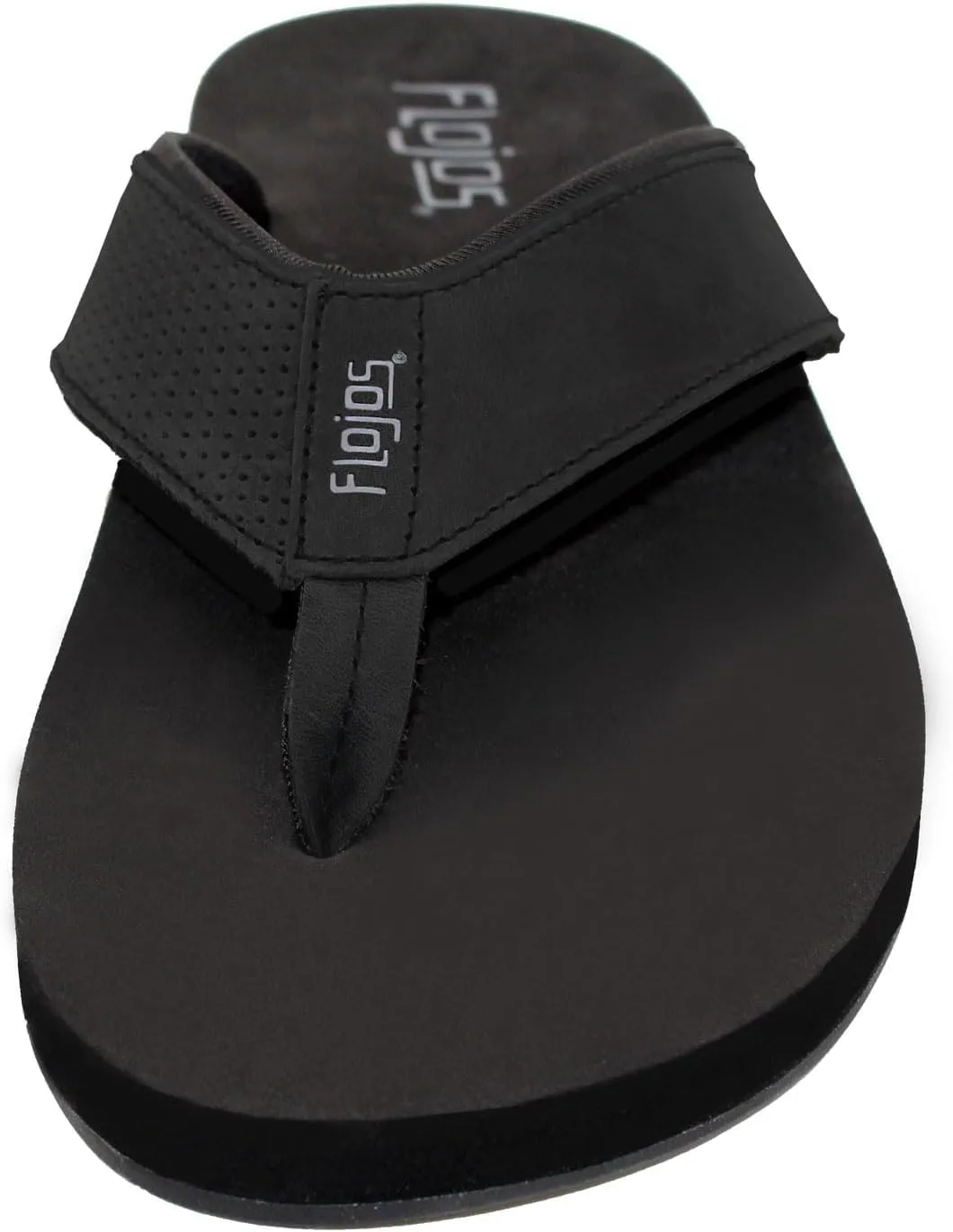 Flojos Cole Genuine Leather Perforated Strap Mens Sandal