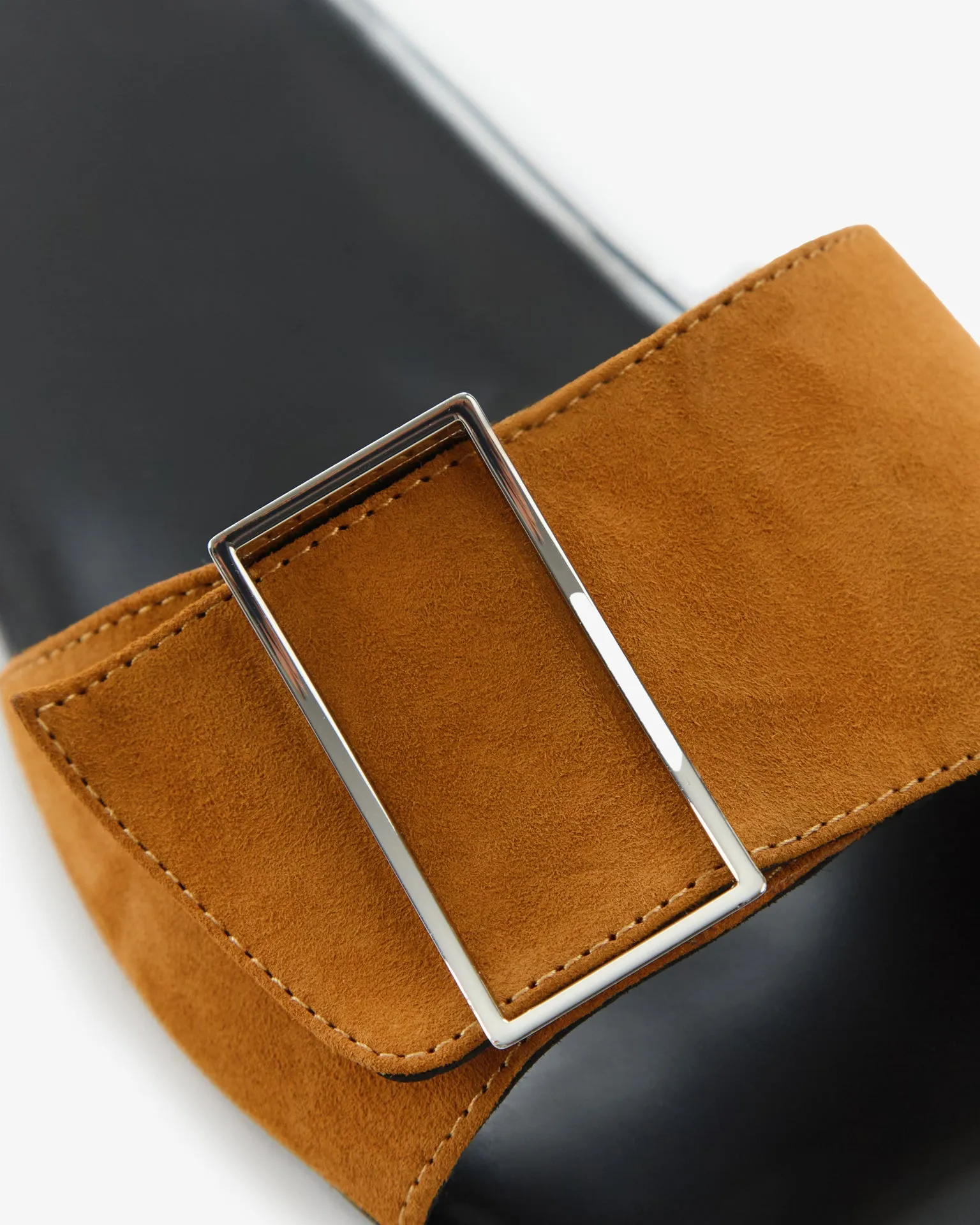 Floor Flat in Tan Suede Leather
