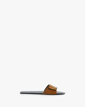 Floor Flat in Tan Suede Leather