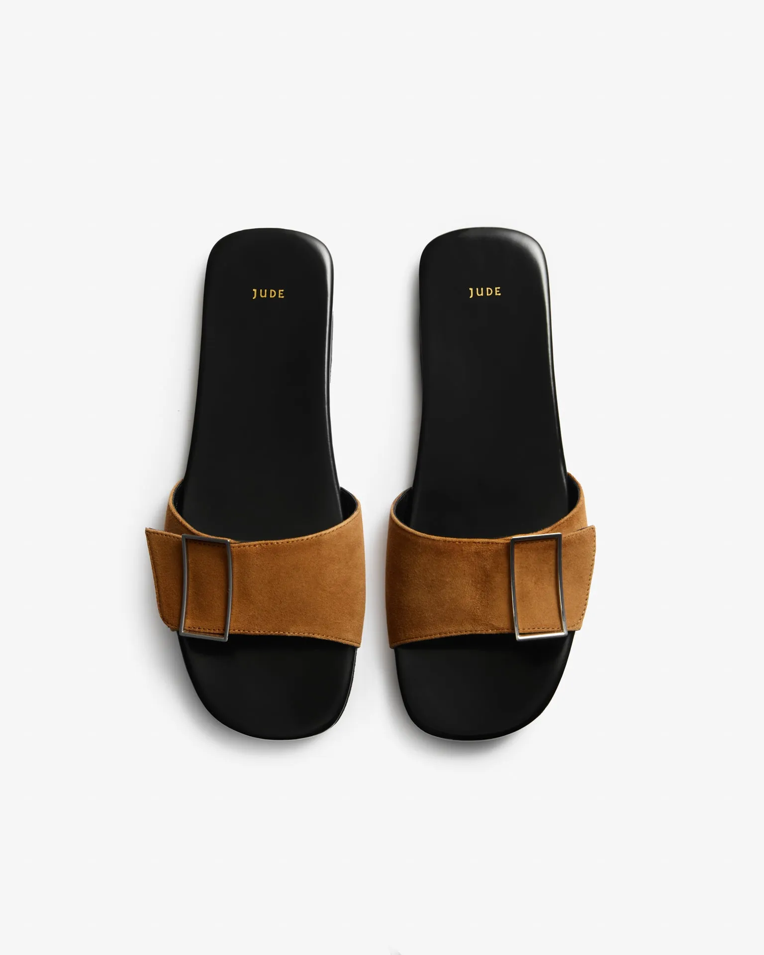 Floor Flat in Tan Suede Leather