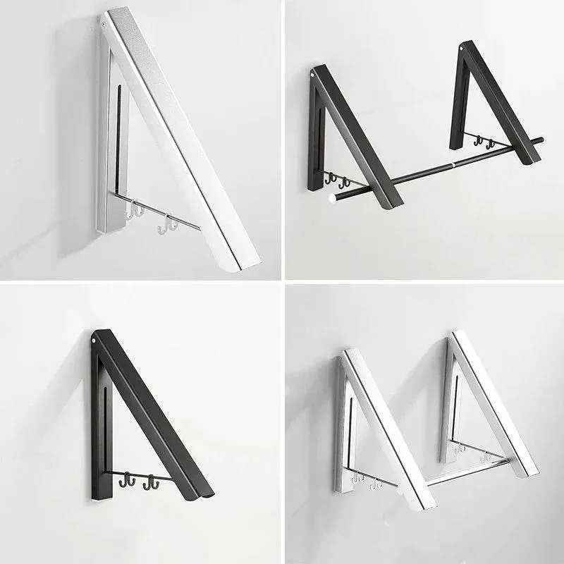 Foldable Aluminum Clothes Rack - Space-Saving Organizer for Easy Storage